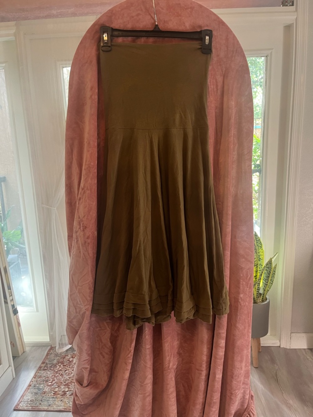 J.Crew Convertible Sanur Dress - Olive XS